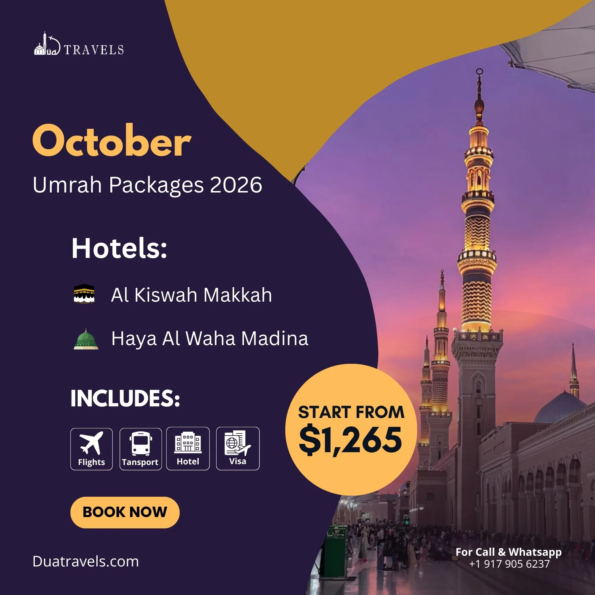October Umrah Packages 2026