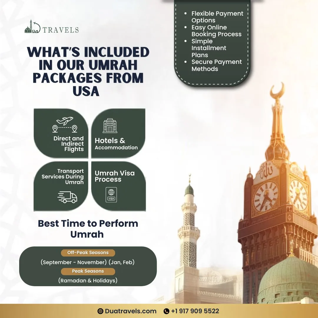 What’s Included in Our Umrah Packages From USA
