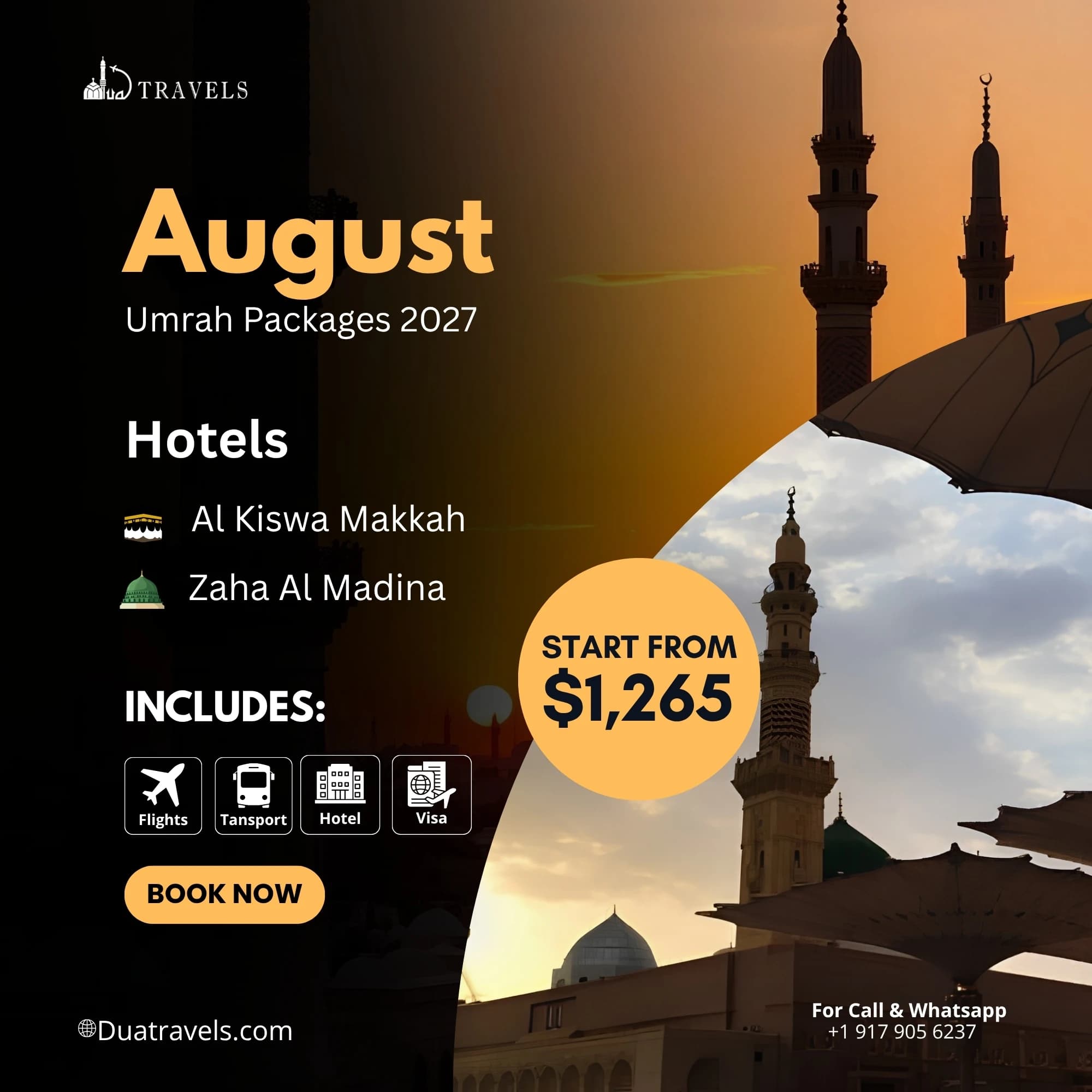 August Umrah Packages 2027